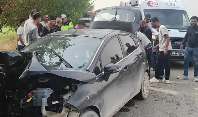 Urfa’da otomobil ağaca çarptı: 4 yaralı!