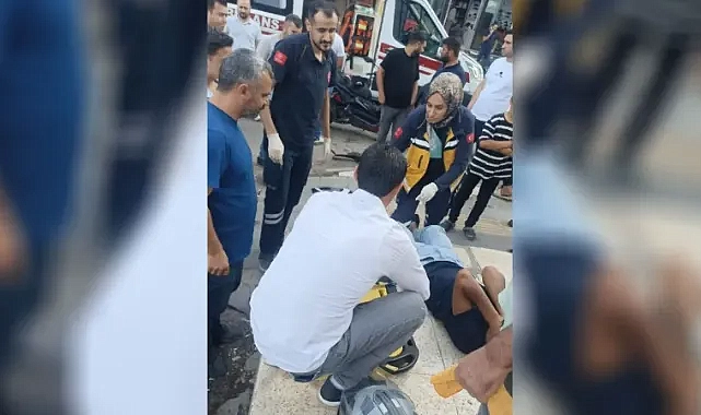 Urfa’nın ilçesinde kaza! Otomobil ile motosiklet çarpıştı